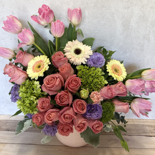 Esencia de Mamá con tulipanes